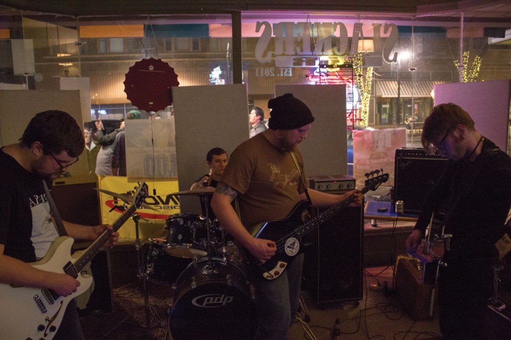 Bangarang during a performance at Slackers Bar.